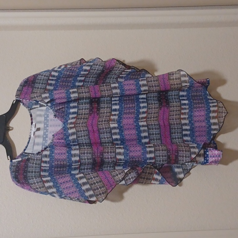 Womens size 2x Notations multi-color blouse